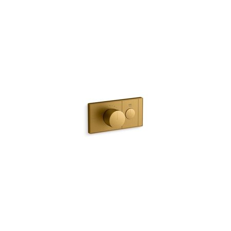 Kohler Anthem Recessed Mech Th Control 1Ot Vibrant Brushed Moderne Brass 26345-9-2MB